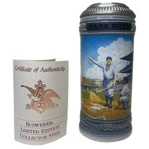 Sports Legends Babe Ruth Stein Lidded Genuine Limited Edition